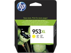 HP 953XL didelės talpos geltono (Yellow) rašalo kasetė