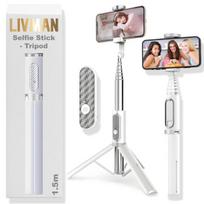 Asmenukių lazda ("Selfie sticks") LIVMAN Oth-AB202MAX - daugiafunkcis asmenukių lazdas ir trikojis su nuotolinio valdymo pultu, 1,5m