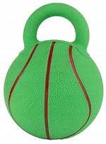 Barry King Krepšinio kamuolys šuniui 16 cm su rankena vinilinis žaislas, 16 cm