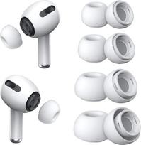 Just Accessories Ersatz-Ohrstöpsel für Airpods Pro und Airpods Pro 2. Generation, mit Geräuschreduzierungslöchern, Silikon-Ohrstöpsel für Airpods Pro XS/S/M/L, Schwarz, Weiß (Weiß, 3 Paar, XS)