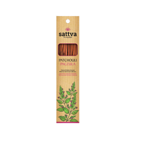 Natūralūs indiški smilkalai su pačiulių aromatu – SATTVA (15 vnt., 30 g)