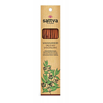 Natūralūs indiški smilkalai su sandalmedžio aromatu – SATTVA (15 vnt., 30 g)