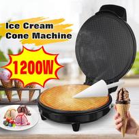 1200W Electric Ice Cream Cone Maker Mini Egg Waffle Cone Maker Machine Non-Stick Egg Roll Maker  20cm * 27.5cm