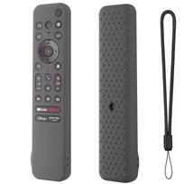 Nuotolinio valdymo pultelio dėklas, suderinamas su Sony Smart TV QD-OLED RMFTX800 900, silikoninis apsauginis dangtelis tamsiai pilka spalva