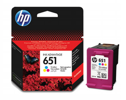 HP 651 originali Tri-color rašalo kasetė