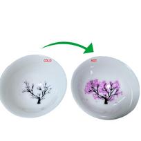Japoniškas stebuklingas Sakura puodelis Keičiantis spalvą nuo šaltos temperatūros Gėlių raštas Sake puodelis Keramikinis Kung Fu arbatos puodelis Arbatos dubenėlis Sakura puodelis hot-change Sa
