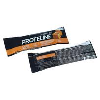 PROTELINE - baltyminis batonėlis su žemės riešutais ir sūdyta karamele, glazūruotas konditerine glazūra (40g)