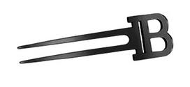 BALMAIN HAIR Išskirtinis plaukų segtukas, įkvėptas Paryžiaus elegancijos / Hair Fourche Black