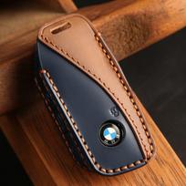 Customized for 23 BMW i7 key bag ix leather X7 new 7 series XM car key protective cover mėlyna