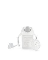 Neišsiliejantis puodelis su rankenėlėmis Twistshake Mini Cup, 230 ml, 4 mėn., white