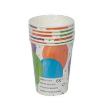 PARTY CASA popieriniai vienkartiniai puodeliai, 266 ml, 6 vnt