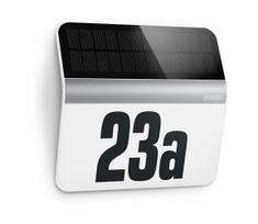 STEINEL 007140 - LED saulės namo numeris XSolar LH-N LED/0,03W nerūd. plienas IP