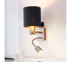 Eglo 96483 - LED lanksčias šviestuvas PASTERI 1xE27/40W+LED/3,8W juodas