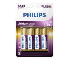 Philips FR6LB4A/10 – 4 vnt. AA litiuminės baterijos 1,5V 2400mAh