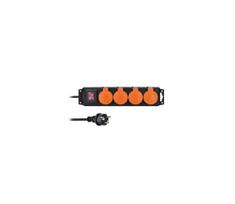 Solight PP332 - 3 m pratęsimo laidas su jungikliu 4 lizdai IP44