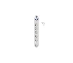 Solight PO64 - 5 m pratęsimo laidas su jungikliu, 6 lizdai