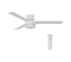 BAYSIDE 213036 - LED lubinis ventiliatorius LAGOON GX53/17W/230V balta + DO