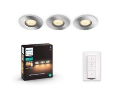 Philips - Rinkinys 3x LED reguliuojami vonios šviestuvai 1xGU10/5W/230V IP44 + n