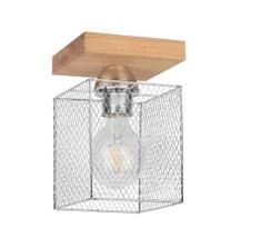 Spot-Light 8175174 - Lubinis šviestuvas NORMAN WOOD 1xE27/25W/230V matinė ąžuolo