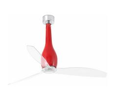 FARO 32002-Eterfan lubų ventiliatorius raudonas/aiškus, pr. 128 cm, DO