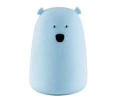LED RGB vaikiška jutiklinė lempa BEAR LED/0,8W/5V mėlyna