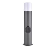 Lauko lempa su lizdu DALLAS 1xE27/12W/230V IP44 antracito spalva