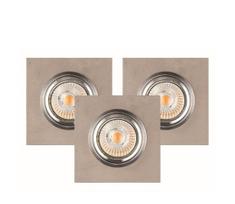 Spot-Light 2515336 - 3 LED įmontuojami šviestuvai VITAR 1xGU10/5W/230V betonas