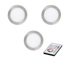 Eglo 78737 - Rinkinys 3x LED reguliuojami įleidžiami šviestuvai TINUS LED/17W/23