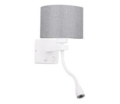 LED lankstus šviestuvas POLO 1xE27/40W+LED/2W 230V baltas