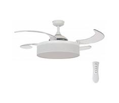 FANAWAY 511030 - LED lubinis ventiliatorius FRASER 3xE27/20W/230V balta + DO