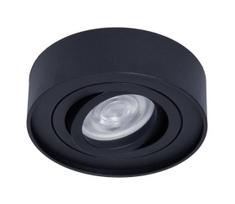 Įleidžiamas taškinis šviestuvas NUSA 1xGU5,3/MR16/50W/12V juodas apvalus