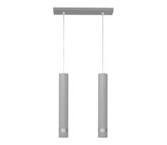 LED šviestuvas TUBA 2xGU10/4,8W/230V pilkas/blizgus chromas