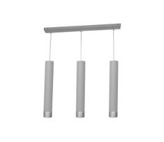 LED šviestuvas TUBA 3xGU10/4,8W/230V pilkas/blizgus chromas