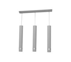 LED šviestuvas TUBA 3xGU10/4,8W/230V pilkas/blizgus chromas