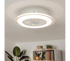Brilagi - LED reguliuojamas šviestuvas su ventiliatoriumi RONDA LED/48W/230V bal