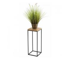 Stovas gėlėms BASICLOFT 60x24 juodas/rudas