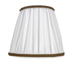 Duolla - gaubtas stalinėms ir stovinčioms lempoms E27, pr. 18,5 cm, balta/ruda