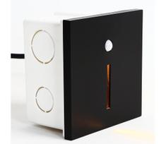 Emithor 70430 - LED laiptų šviestuvas su sensoriumi LINE LED/1W/230V juodas
