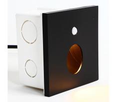 Emithor 70436 - LED laiptų šviestuvas su sensoriumi OLIVE LED/1W/230V juodas
