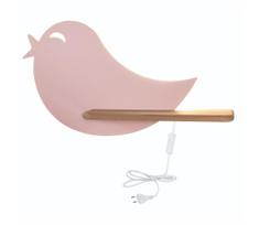 LED vaikų sieninis šviestuvas su lentyna BIRD LED/5W/230V rožinė/medis