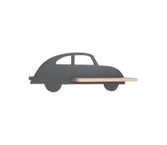 Vaikiškas LED sieninis šviestuvas CAR LED/5W/230V pilka/medis su lentyna