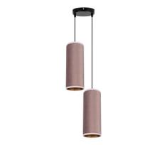 Pakabinamas šviestuvas AVALO 2xE27/60W/230V, pr. 20 cm, rožinė/varinė
