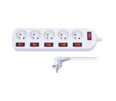 Solight PP143 - 2 m pratęsimo laidas su jungikliais