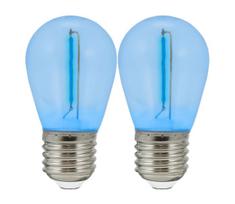 RINKINYS 2x LED lemputė PARTY E27/0,3W/36V mėlyna
