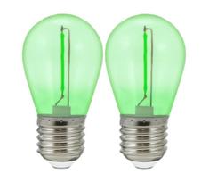 RINKINYS 2x LED lemputė PARTY E27/0,3W/36V žalia