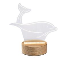 Rabalux 76002 - LED vaikiška stalinė lempa AKALI LED/2W/5V 3000K delfinas bukas