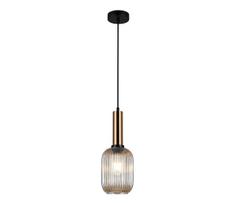 ITALUX PND-5588-1M-BRO+AMB - Pakabinamas šviestuvas ANTIOLA 1xE27/40W/230V bronz