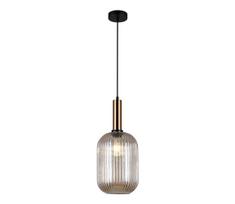 ITALUX PND-5588-1L-BRO+AMB - Pakabinamas šviestuvas ANTIOLA 1xE27/40W/230V bronz