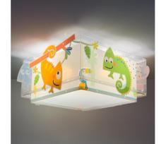 Dalber 63316 - Vaikiškas lubų šviestuvas HAPPY JUNGLE 2xE27/15W/230V