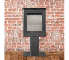 Krosnelė KOZA/K5/S/N, 7 kW, 150 mm, plieninė židinio krosnis